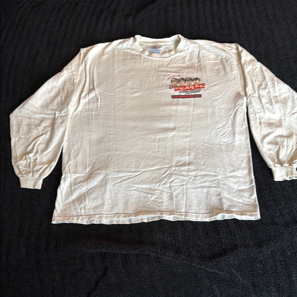 The Beatles 1964 Tour, White Long Sleeve Graphic Tee